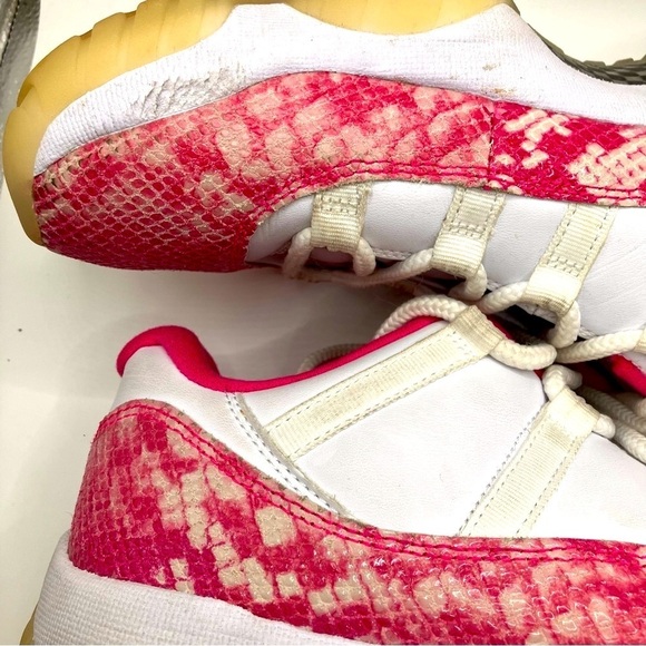 RARE Air Jordan 11 XI Retro Low Pink Snake Skin AUTHENTIC  womens size 11 - Picture 4 of 13